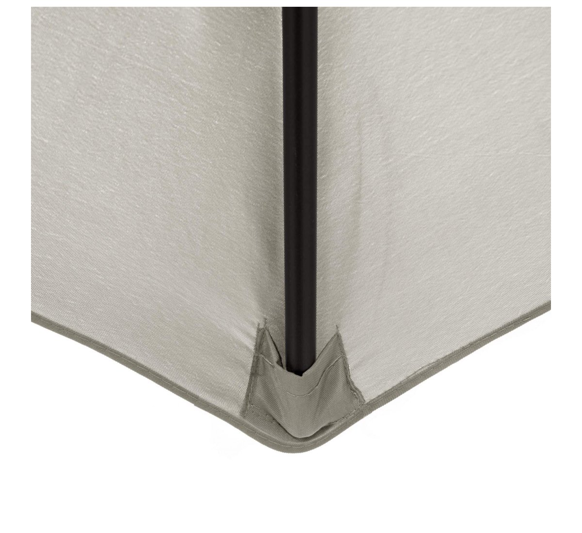 Aluminium Parasol 300 cm met opdraaimechanisme - creme - binnenkant