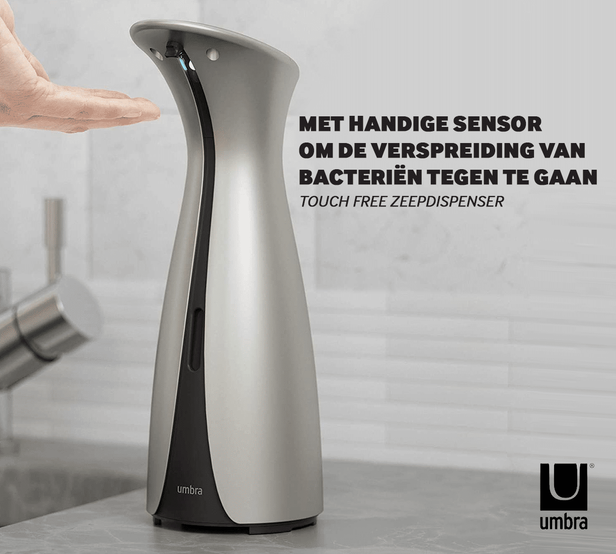 Doelwit draagbaar Oeps Zeepdispenser met Sensor Umbra Otto - OP=OP - Gratis verzending - Toolow.nl
