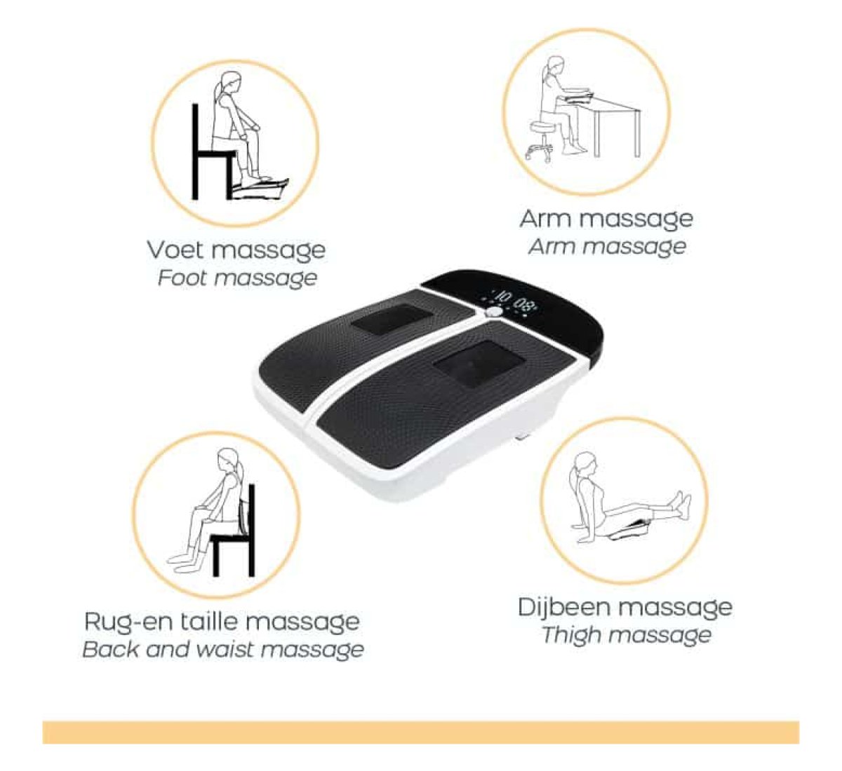 Bioenergiser - Vibration Leg Trainer - Wit - Massage