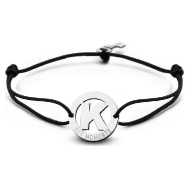 Key Moments 8KM-A00011 - Armband met stalen letter K en sleutel