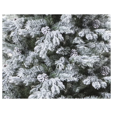 kunstboom met sneeuw en dennenappels kerstboom